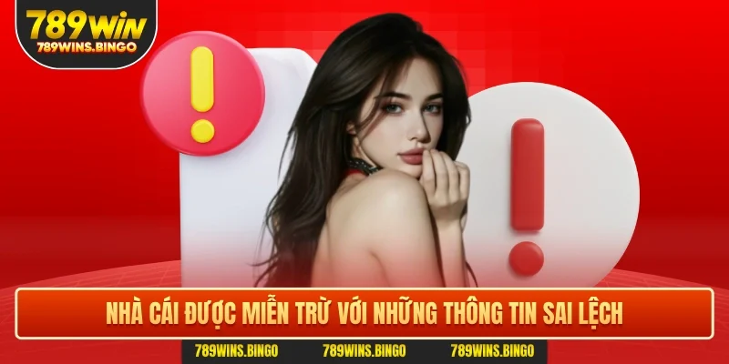 Nhà cái được miễn trừ với những thông tin sai lệch